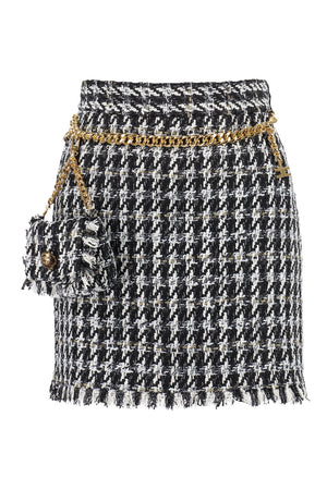 Tweed mini-skirt-0